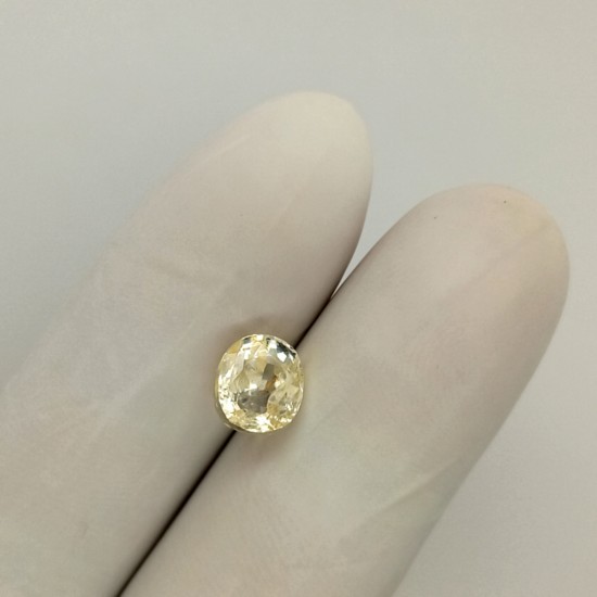 Yellow Sapphire (Pukhraj) 3.83 Ct Good Quality Yellow Sapphire (Pukhraj) 3.83 Ct Good Quality